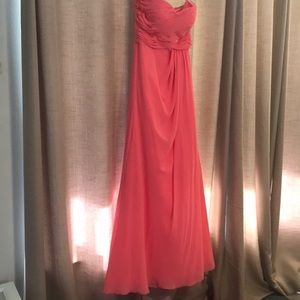 Coral Color: Bridesmaid/Formal Gown